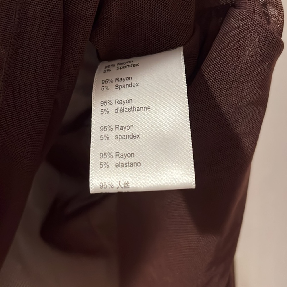 Kim Shui Brown Wrap Top - Picture 7 of 16